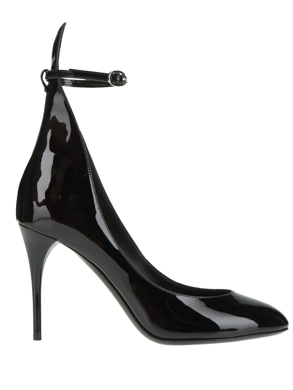 Alaia Black Patent Ankle-Strap Stiletto Pump